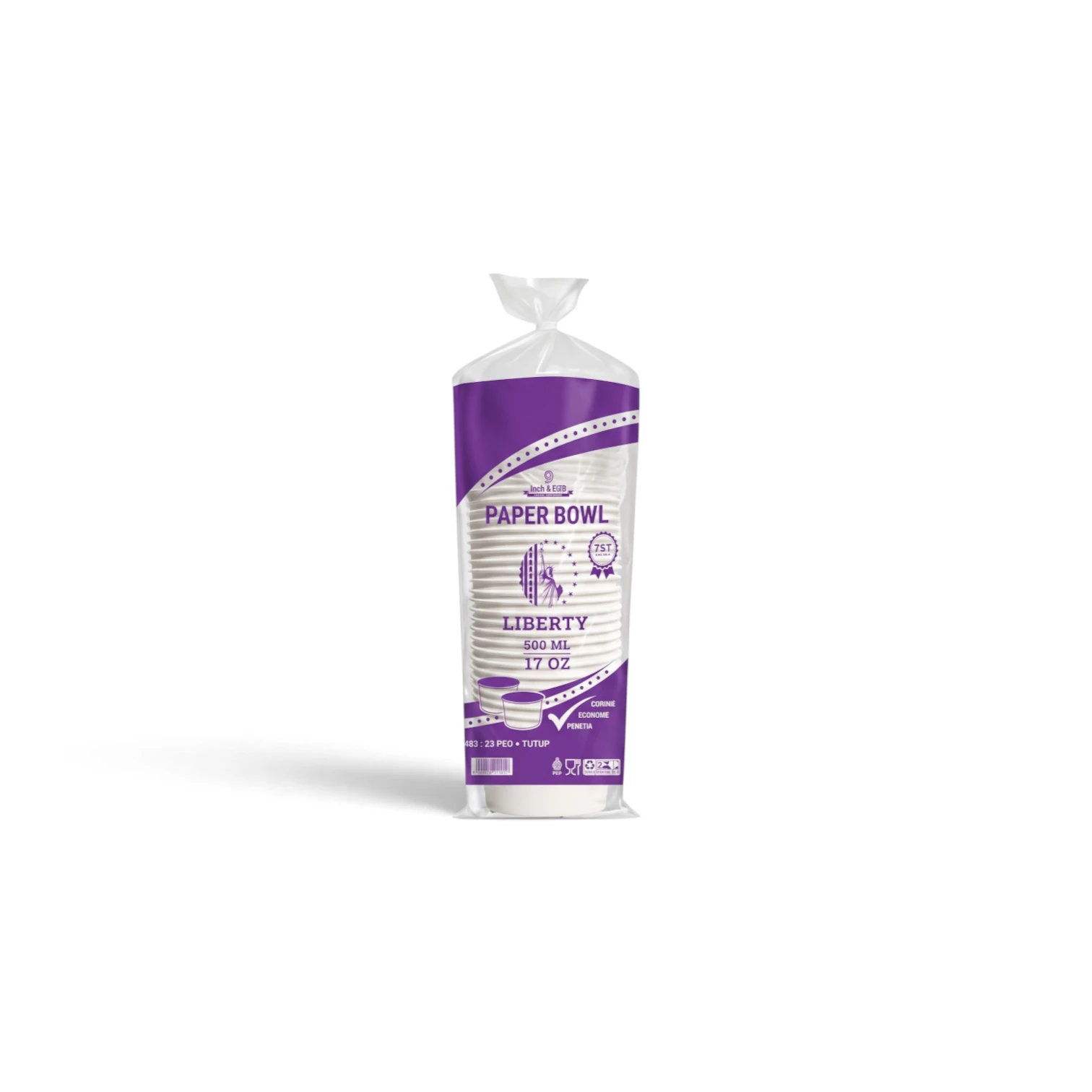 Liberty Paper Bowl Isi 25 (500ml)