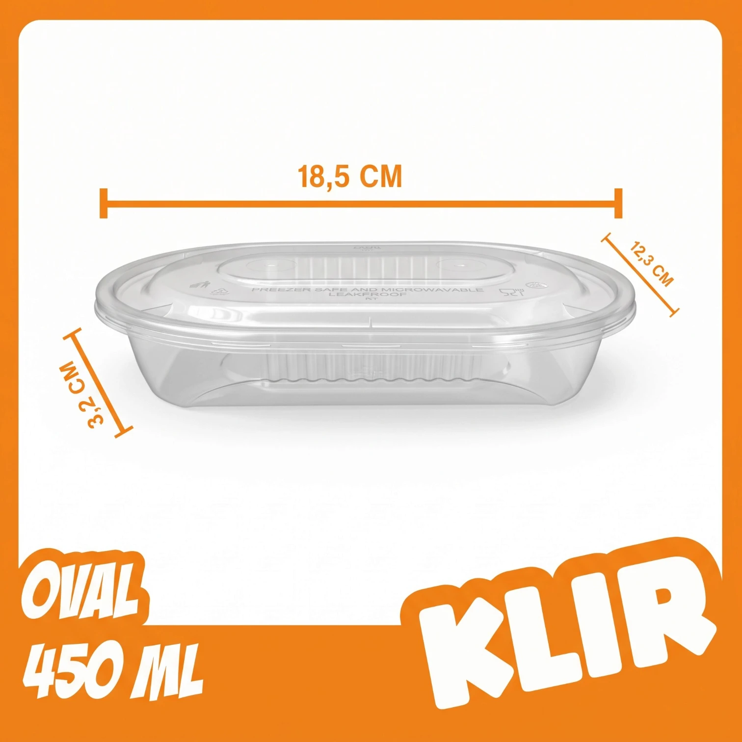 Klir Thinwall Oval Isi 25 (450ml)
