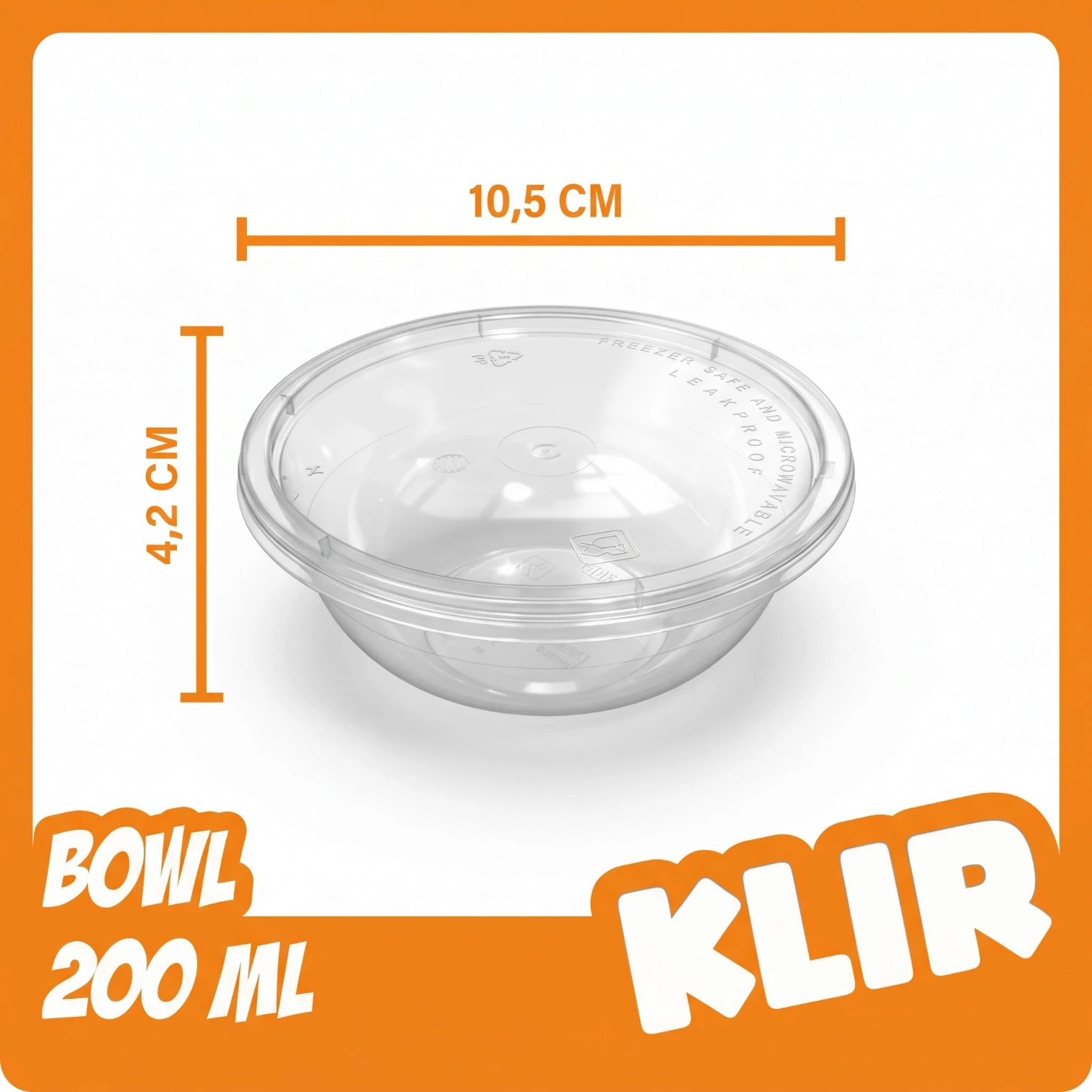 Klir Thinwall Bowl Isi 25 (200ml)