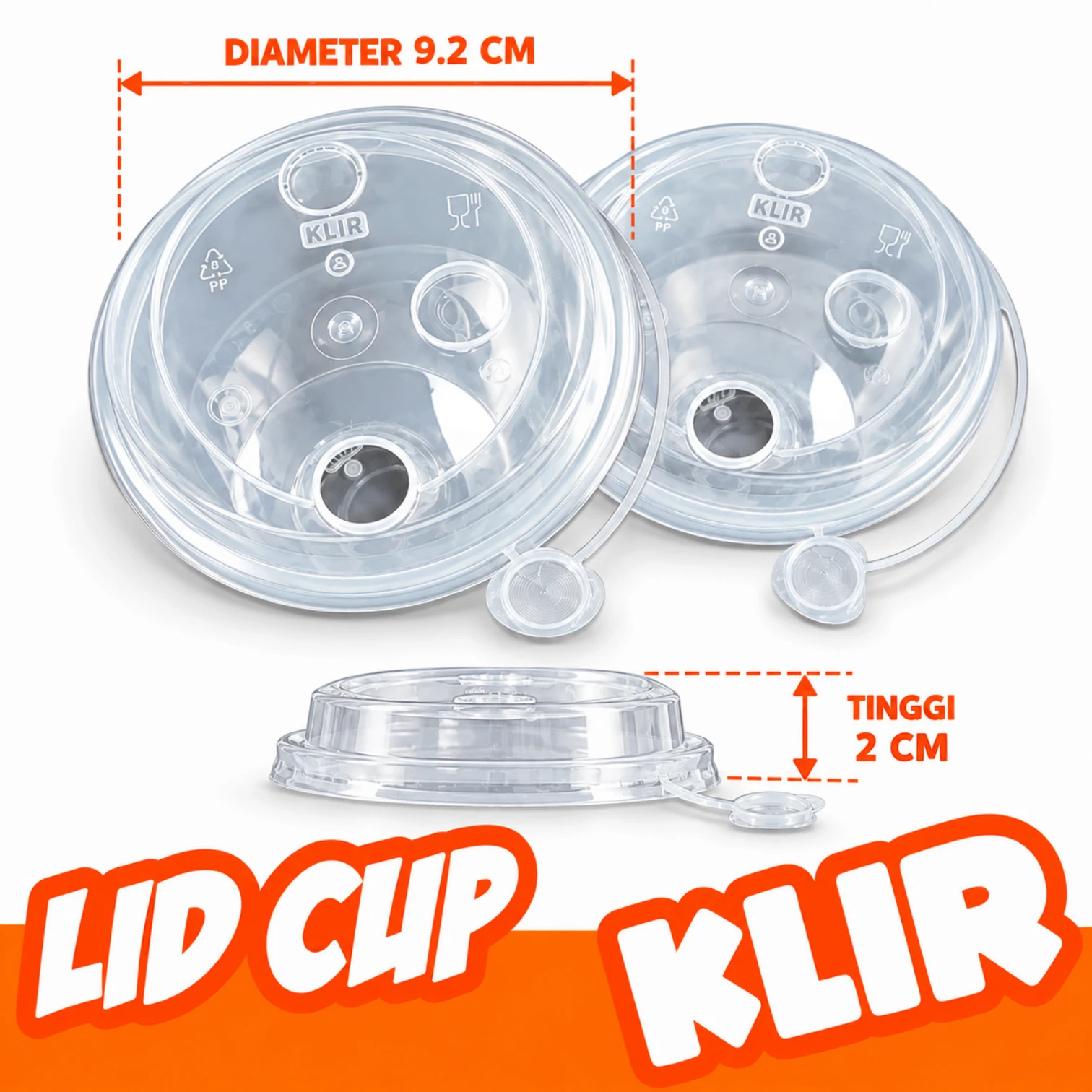Klir Lid Cup Inject Isi 25 (Bening)